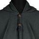 Zumbahua 100% llama wool hooded poncho – product photo 3