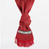 Alicia's FREE RED SCARF - Dual-Tone, Brushed Finish, Embroidery - Andean Elegance