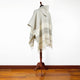 Uchucay - Lightweight Unisex Summer Cotton Poncho – Cream & Gray with Authentic Pattern