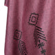 Guayllabamba - Lightweight Fine Alpaca Wool UNISEX Ruana Cape Poncho/Shawl - Rose Pink with authentic black pattern