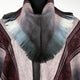Zhinay – Lightweight Alpaca Blend High-Collar Poncho – Burgundy & Gray – Unisex
