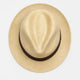 Genuine Trilby Fedora Panama Hat Handwoven In Ecuador - Short Brim