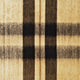Quisapincha baby alpaca wool blanket – plaid fabric featuring black and beige stripes arranged in a checkered pattern, creating a classic tartan design. The texture appears soft, suggesting a woolen or cotton material