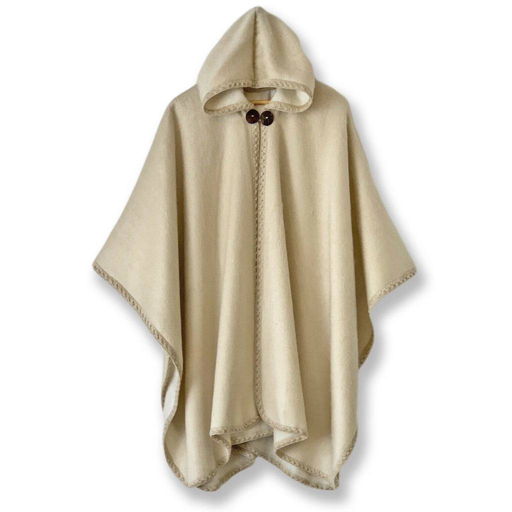 pothead poncho Patim - Lightweight Baby Alpaca Hooded Cape Poncho