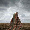Cuchipamba - Baby Alpaca Blanket - Extra Large - Reversible Aztec Pattern - gray-burgundy