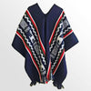 Load image into Gallery viewer, Numbatkaime - Llama Wool Unisex South American Handwoven Serape Poncho - llamas pattern