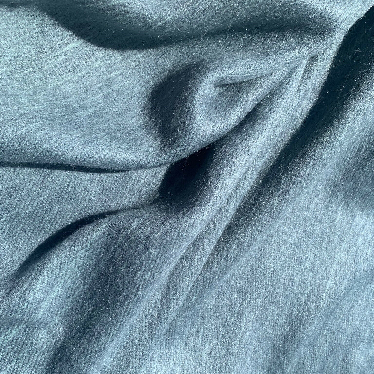 Soft & Warm Baby Alpaca Wool Reversible Throw Blanket / Sofa Cover - Small 63" x 59"