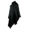 Load image into Gallery viewer, Extra Large Surfers Poncho with hood and pocket llama wool - BLACK