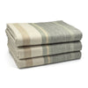 Load image into Gallery viewer, Deleg - Baby Alpaca Wool Throw Blanket / Sofa Cover - Queen 93&quot; x 66&quot; - natural colored stripes pattern