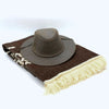 Handmade Genuine Leather Western Cowboy Hat - Clint Eastwood style - natural color