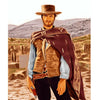 Clint Eastwood Poncho cowboy Serape replica handmade of Alpaca wool Unisex - brown