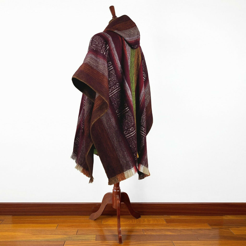 HANDMADE ALPACA PONCHOS These ponchos are handmade by Ecuadoran HANDMADE ALPACA PONCHOS These ponchos are handmade by Ecuadoran