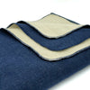 Load image into Gallery viewer, Quillualpa - Baby Alpaca Blanket - Extra Large - Solid reversible - navy blue/cream