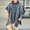 Load image into Gallery viewer, Wholesale Lot Of 10 Llama Wool Unisex South American Hooded Ponchos Pullovers - diamond pattern