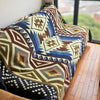 Load image into Gallery viewer, Azogues - Baby Alpaca Blanket - California King - Reversible Aztec Southwest Pattern