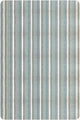Urauco baby alpaca wool blanket – vertical stripes alternate in shades of blue, white, and gray on a rectangular background with rounded corners, creating a pattern resembling decorative wallpaper or fabric