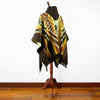 Load image into Gallery viewer, Zarza - Baby Alpaca wool Hooded Unisex Poncho S-XXL - Aztec pattern - BROWN