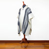 Llama Wool Unisex South American Handwoven Hooded Poncho Pullover