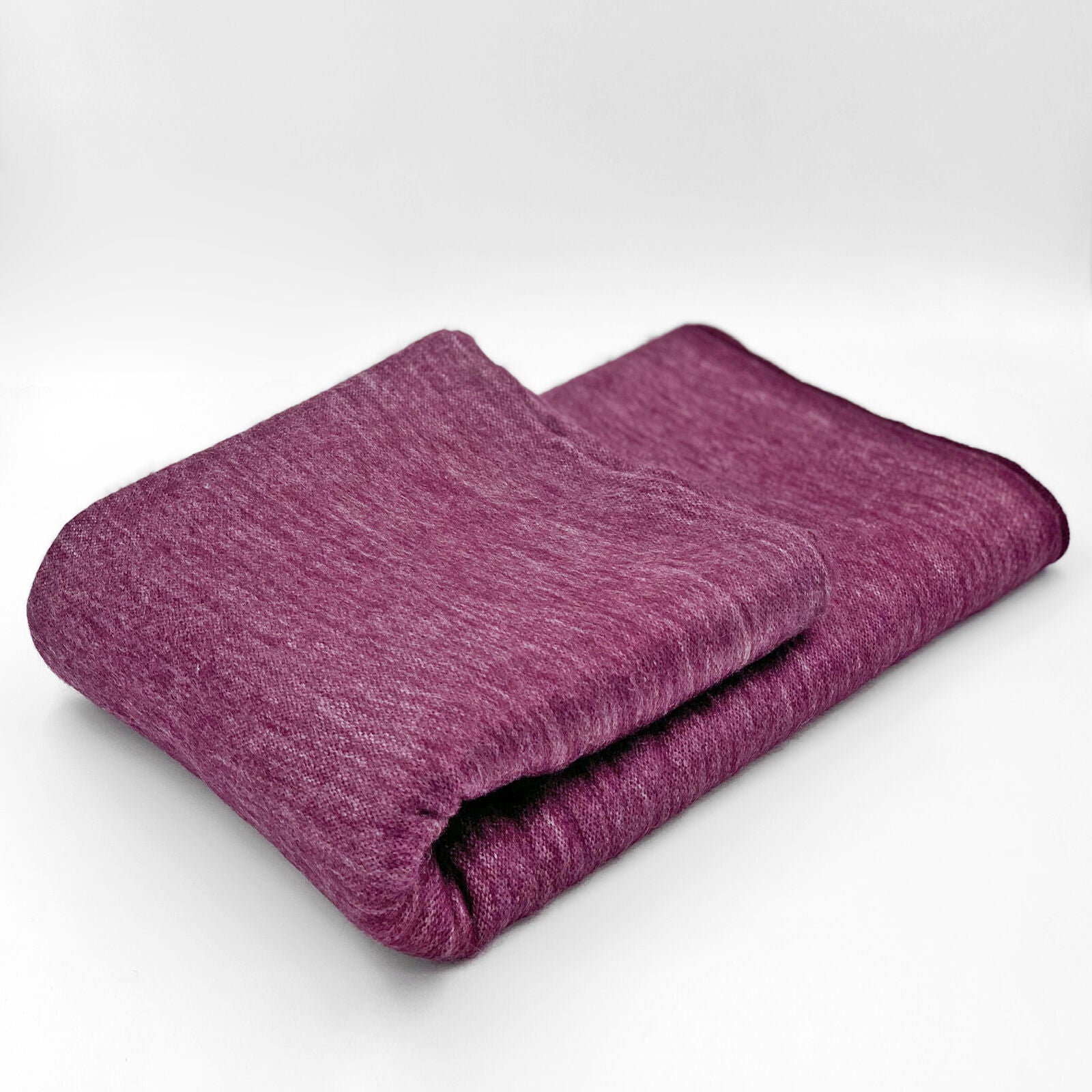 Cunuyacu - Baby Alpaca Wool Throw Blanket / Sofa Cover - Queen 98" x 67" - Striped Pattern Dark Purple Lilac