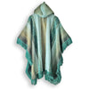 Load image into Gallery viewer, Tisaleo - Lightweight Baby Alpaca Fringed Hooded Poncho - Green - Unisex