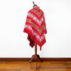 Load image into Gallery viewer, Paquintza - Alpaca wool Serape Poncho with scarf - Piranha pattern - Red - Unisex