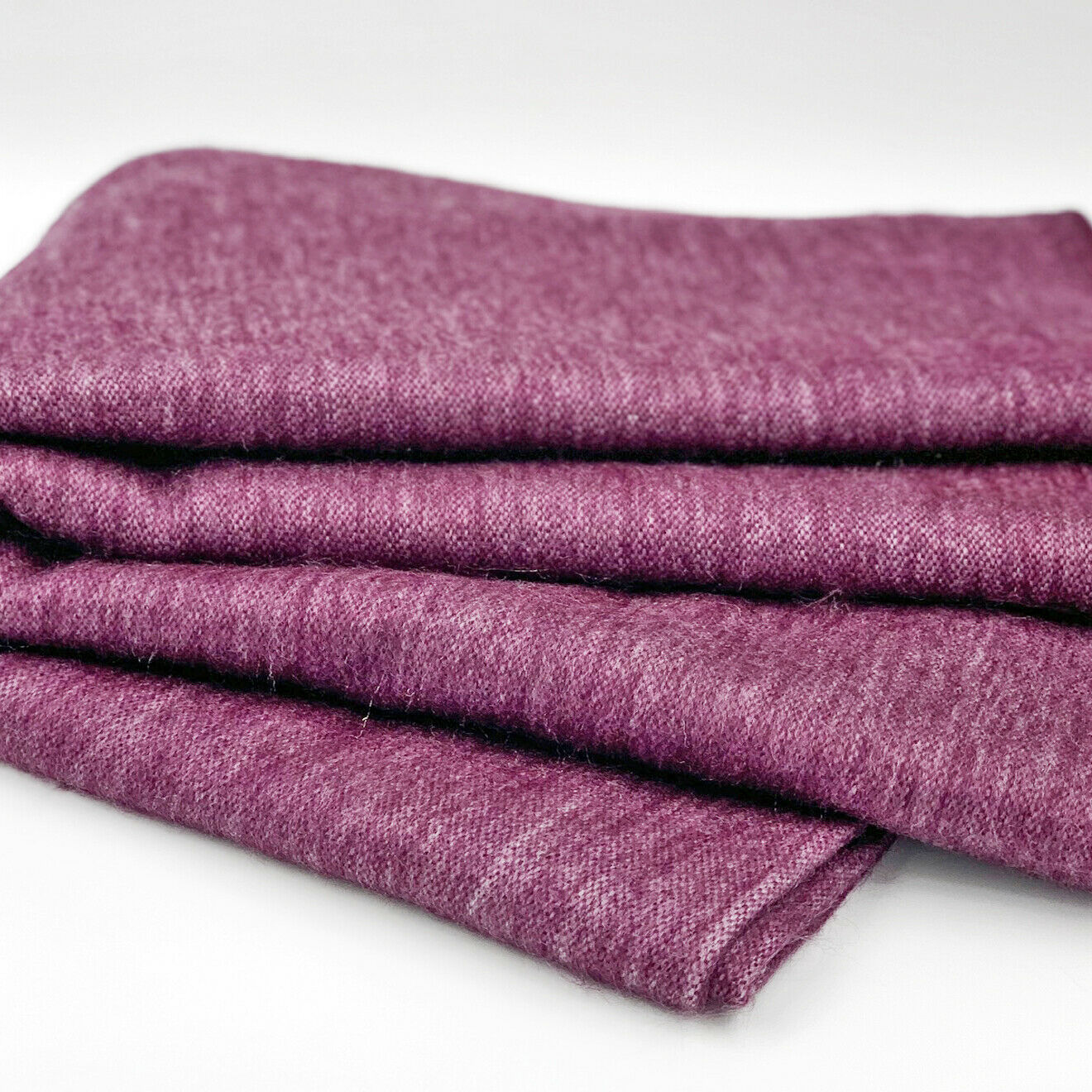 Cunuyacu - Baby Alpaca Wool Throw Blanket / Sofa Cover - Queen 98" x 67" - Striped Pattern Dark Purple Lilac