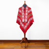 Load image into Gallery viewer, Paquintza - Alpaca wool Serape Poncho with scarf - Piranha pattern - Red - Unisex