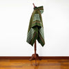 Load image into Gallery viewer, Mayaicu - Llama Wool Unisex South American Handwoven Thick Hooded Poncho - striped - olive green