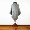 Load image into Gallery viewer, Extra Large Surfers Poncho with hood and pocket llama wool - GRAY