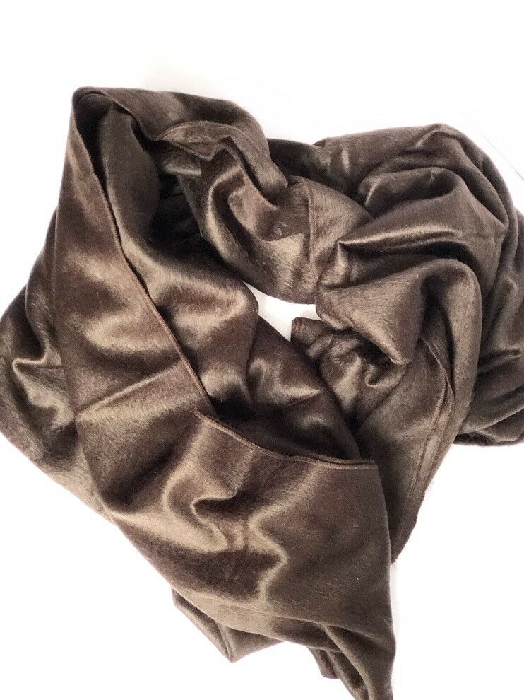 Pilahuin - Baby Alpaca Wool Throw Blanket / Sofa Cover - Queen size - solid pattern