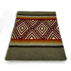 Cuchipamba - Baby Alpaca Blanket - Extra Large - Reversible Aztec Pattern - gray-burgundy