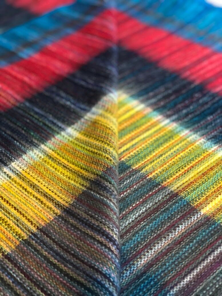Soft & Warm Baby Alpaca Wool Throw Blanket / Sofa Cover - Queen 90" x 65" - multi colored stripes pattern rainbow