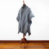 Load image into Gallery viewer, Llama Wool Unisex South American Handwoven Hooded Poncho - wavy striped pattern