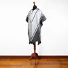 Load image into Gallery viewer, Ozogoche - Lightweight Baby Alpaca Hooded Poncho - Gray With Diamonds Pattern - Unisex