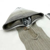 Load image into Gallery viewer, Chicaña - Lightweight Baby Alpaca Hooded Fringed Poncho - Beige - Unisex