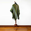 Load image into Gallery viewer, Pangui - Llama Wool Unisex South American Handwoven Thick Serape Poncho - striped - olive green