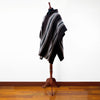 Load image into Gallery viewer, Daule - Llama Wool Unisex South American Handwoven Hooded Poncho - coffee/brown striped pattern