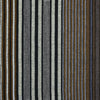 Yacuambi - Llama Wool Unisex South American Handwoven Thick Serape Poncho - striped - brown/gray