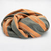 Load image into Gallery viewer, Pusanuma - Baby Alpaca Wool Throw Blanket / Sofa Cover - Queen 95 x 67 in - tiger stripes - orange/dark gray