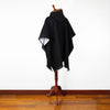 Load image into Gallery viewer, Zumba - Baby Alpaca wool Hooded Unisex Poncho XXL - Solid - BLACK