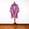 Jibiruche - Lightweight Baby Alpaca Fringed Hooded Poncho - Purple - Unisex