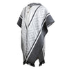 Load image into Gallery viewer, Ozogoche - Lightweight Baby Alpaca Hooded Poncho - Gray With Diamonds Pattern - Unisex