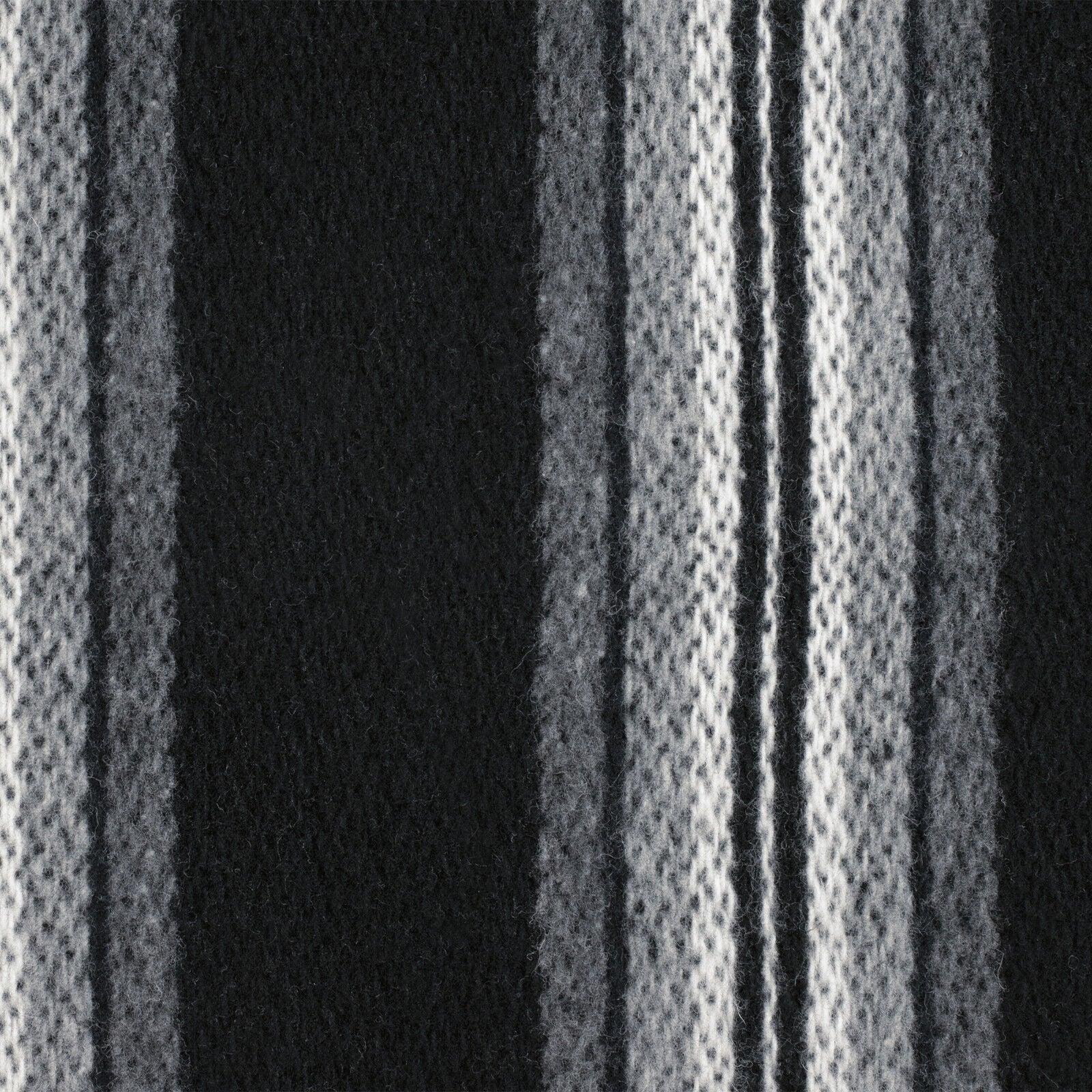 Parasa - Llama Wool Unisex South American Handwoven Hooded Poncho - black striped pattern