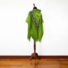Encanto inspired Bruno Madrigal baby alpaca hooded poncho costume - green geometric pattern - Adult/Kids sizes